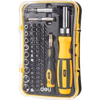 Набор отвертка с битами и головками Deli DL3565 (65 предметов)
