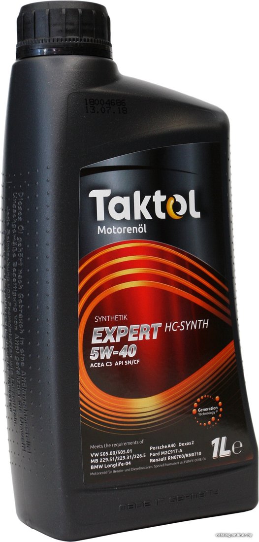 Моторное масло Taktol Expert HC-Synth 5W-40 1л