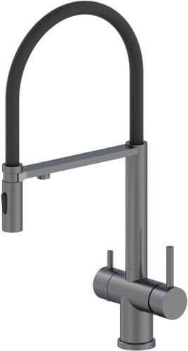 Смеситель Oliveeka 458009 (оружейная сталь)