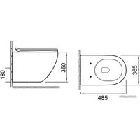 Унитаз подвесной Vincea Globo VT1-14S (белый)