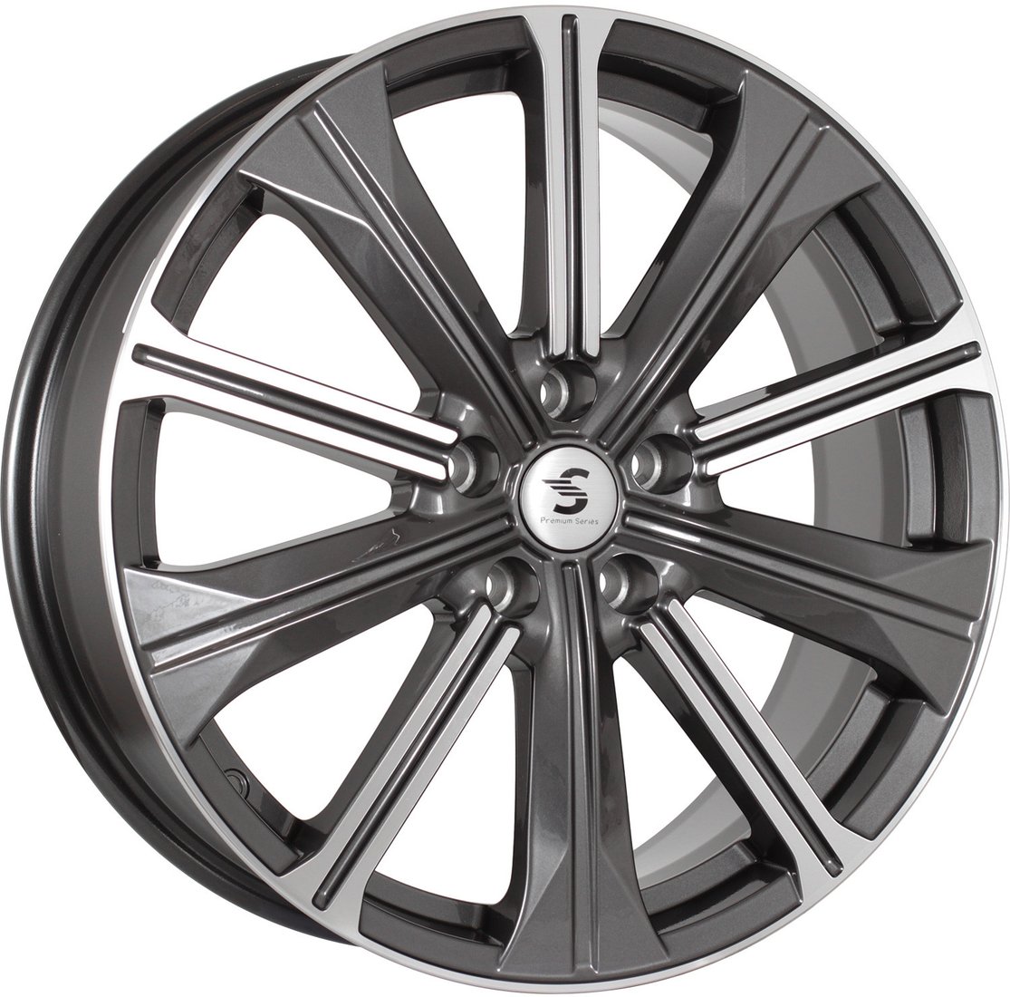 Литые диски SKAD КР013 19x7 5x108мм DIA 65.1мм ET 36мм Diamond Gloss Graphite