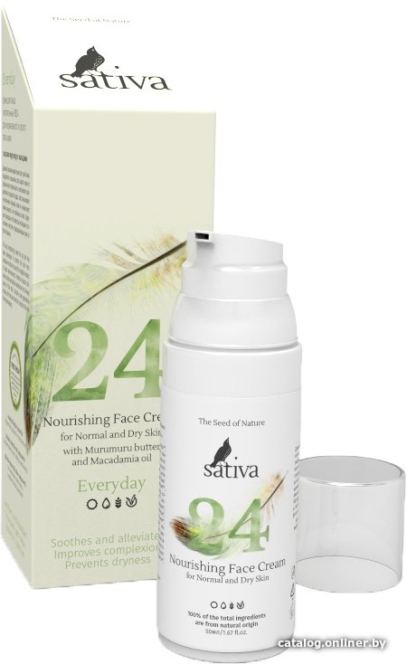 Sativa Крем для лица питательный №24