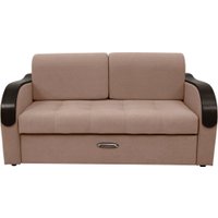 Диван Сириус Лидер-1 НПБ 185x110 (Eva 02 велюр светло-бежевый)