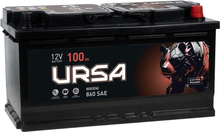 

Автомобильный аккумулятор Ursa Extra Power 6СТ R+ (100 А·ч)