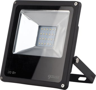 Gauss LED 20W IP65 6500K 613100320 (черный)
