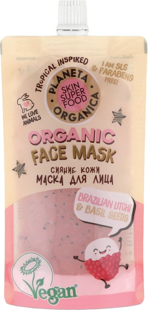 

Planeta Organica Маска гел. Skin Super Food сияние Brazilian Litchi&Basil 100 мл