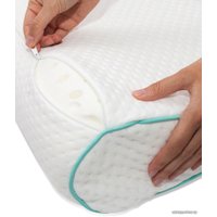 Ортопедическая подушка Ambesonne Memorу Foam с подшейными валиками 60x40x10/12.5