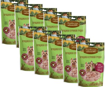 Лакомство для собак Деревенские лакомства Хрящики куриной грудки 10x30 г