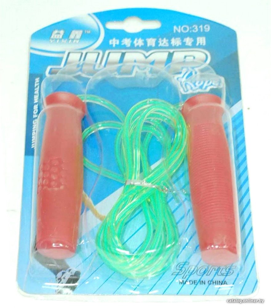 Скакалка ZEZ Sport DV0727 (красный; зеленый)