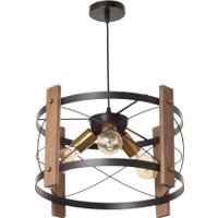 Подвесная люстра BayerLux Корт 10777073 (черный/венге)