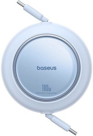 Кабель Baseus Free2Pull Mini Retractable Charging Cable 100W USB Type-C - USB Type-C (1.5 м, голубой)