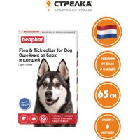 Ошейник от блох и клещей Beaphar Flea&Tick collar от блох и клещей для собак 65 см (голубой)