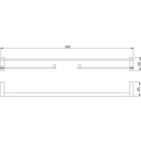 Держатель для полотенца Artize Duos DUO-CHR-62711