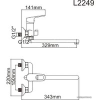 Смеситель Ledeme H49 L2249