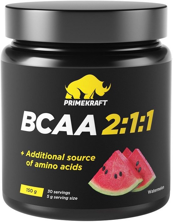 

BCAA Prime Kraft BCAA 2:1:1 (150г, арбуз)
