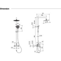 Душевая система  Aquatek Lugano AQ2740CR