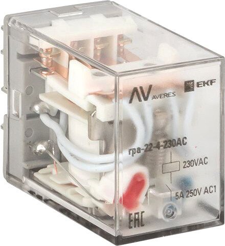 

Реле промежуточное EKF Averes rpa-22-4-230AC