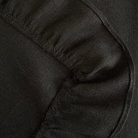 Скатерть ОМурМебель 200x150см прямоугольная с рюшами (черный)