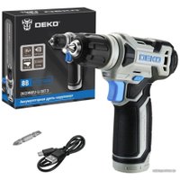 Дрель-шуруповерт Deko ZKCD80FU-Li Set 3 063-4128 (с 1-им АКБ)