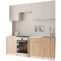 Готовая кухня Мебель-АРС Адель 2.1 м (дуб сонома/белый)