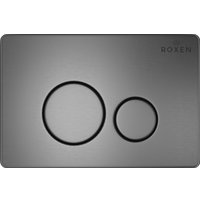 Унитаз подвесной Roxen Antares One Rimless 6 в 1 StounFix Dual Fresh 624013 (оружейная сталь/металл) в Борисове