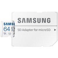 Карта памяти Samsung EVO Plus 2024 microSDXC 64GB (с адаптером)