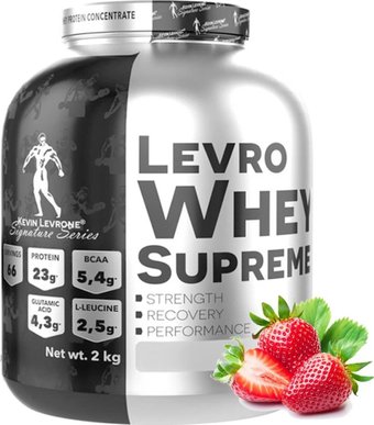 Протеин сывороточный (концентрат) Kevin Levrone Levro Whey Supreme (2 кг, клубника)