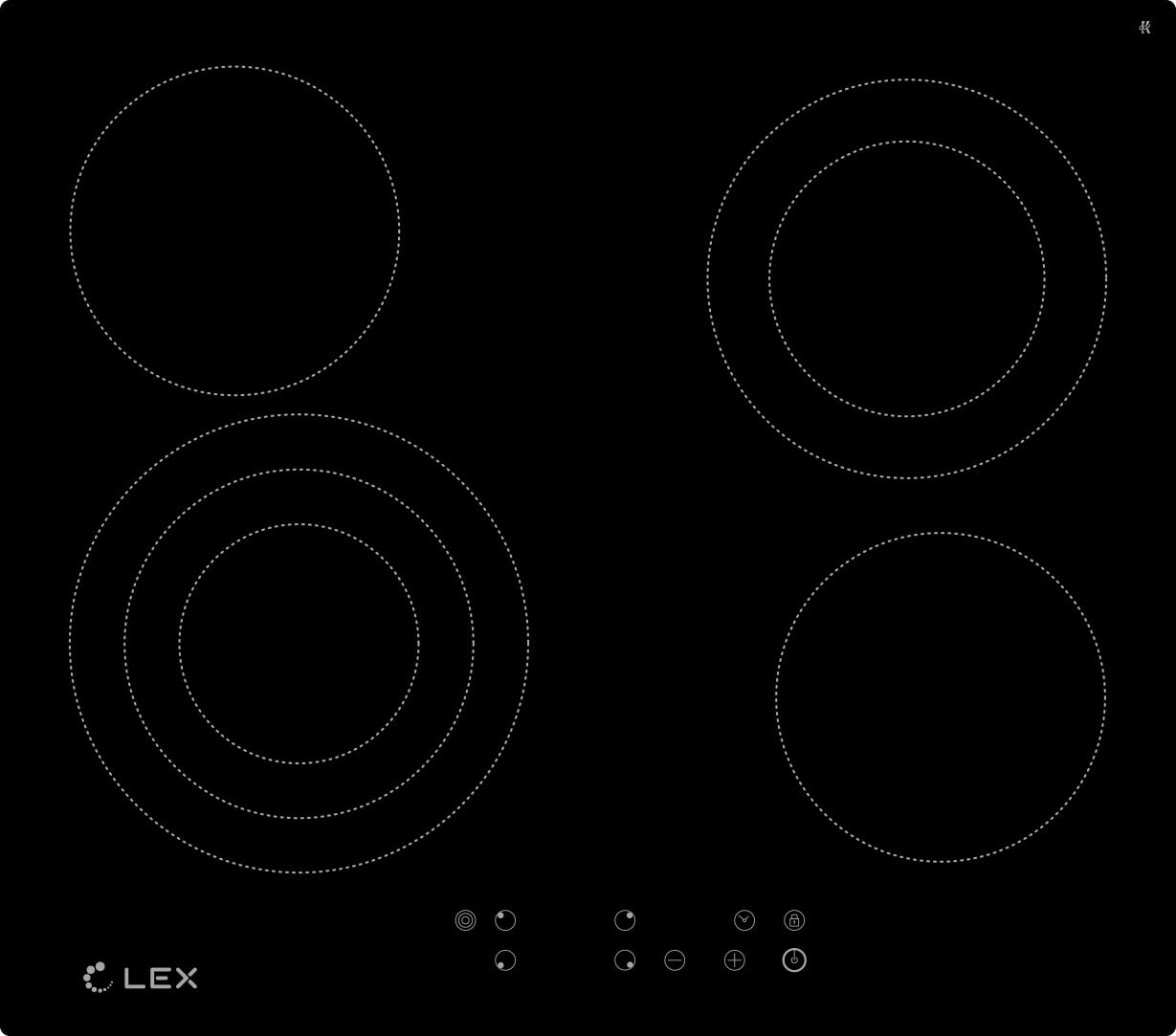 

Варочная панель LEX EVH 642-2 BL