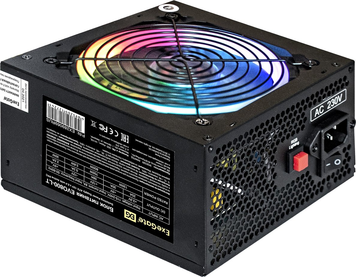 

Блок питания ExeGate EVO800-LT EX289069RUS-PC