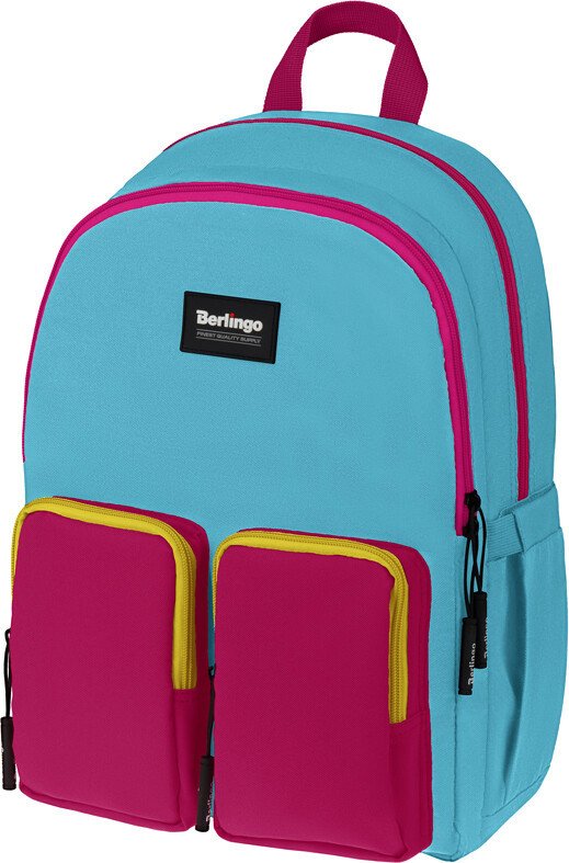 

Школьный рюкзак Berlingo Color Blocks Blue Fuxia RU08101