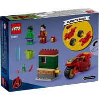 Конструктор LEGO Super Heroes Железный человек на мотоцикле и Халк 76287