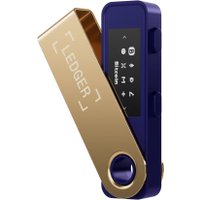 Аппаратный криптокошелек Ledger Nano S Plus (синий/золотистый)