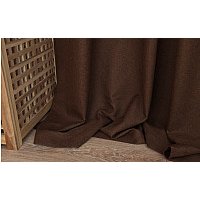 Комплект штор Delfa СШД-050 Naturel Blackout (160x270, шоколадный, А85822)