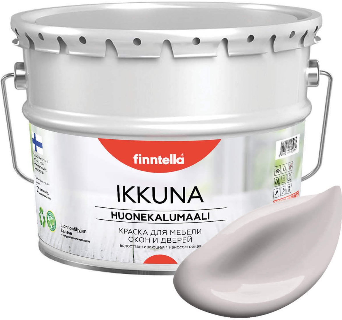 

Краска Finntella Ikkuna Lilja F-34-1-9-FL109 9 л (розовый)