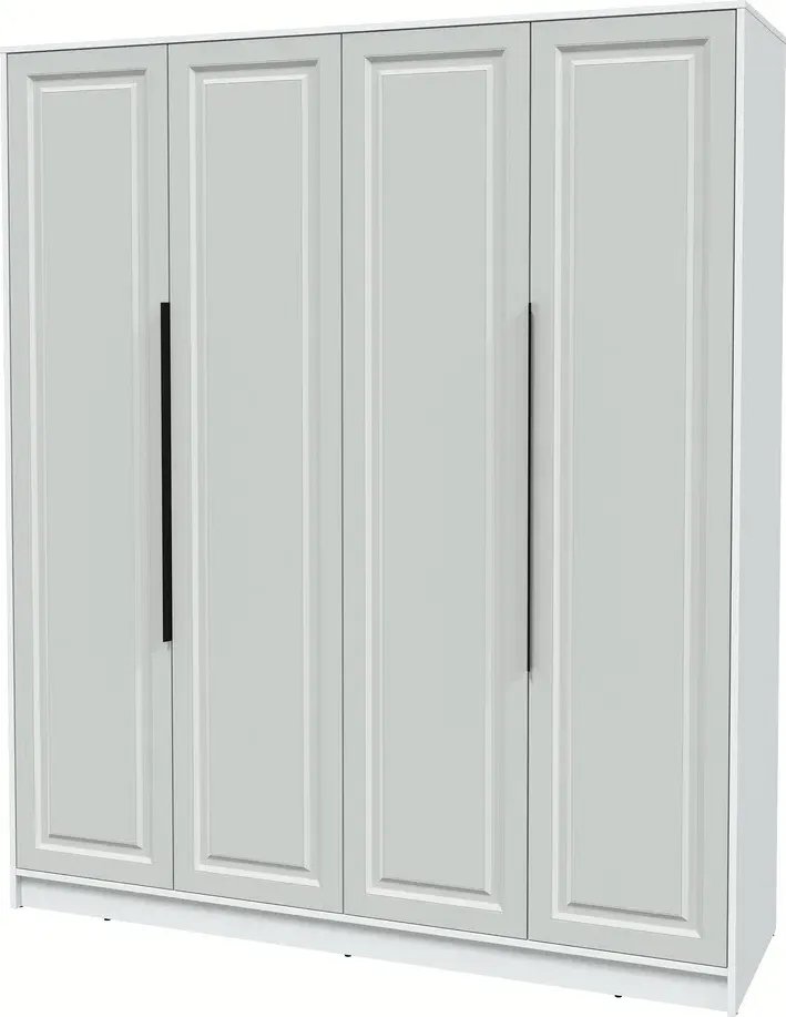 

Шкаф распашной Интерлиния Концепт КТ-Ш4 Деко (белый платинум/грей)