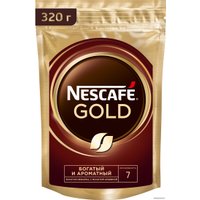 Кофе Nescafe Gold растворимый 320 г (пакет)