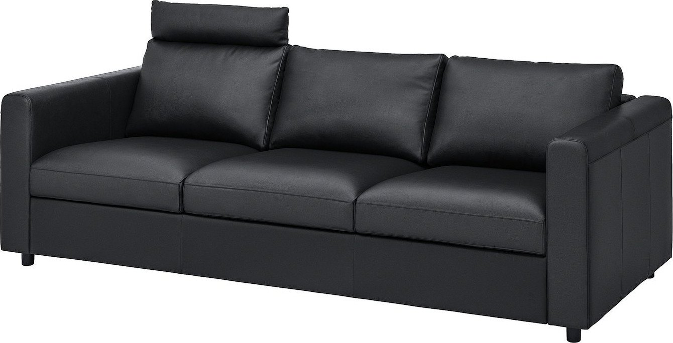 Диван Ikea Vimle с изголовьем/Grann/Bomstad черный s99306252