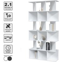 Стеллаж Интерлиния Skill-31 (белый/белый)