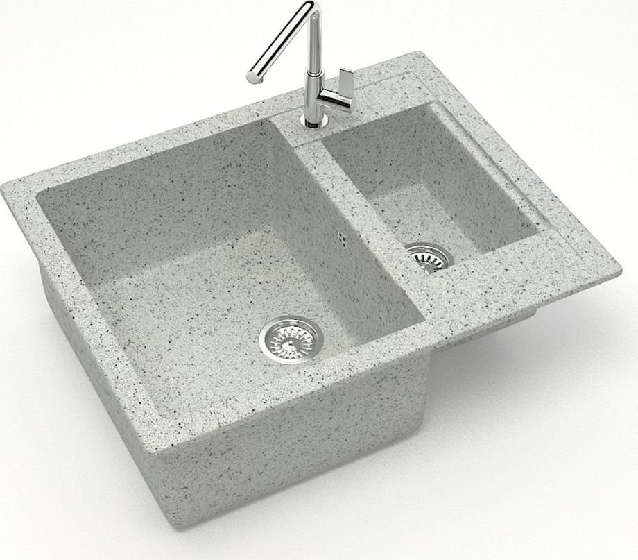 

Кухонная мойка MARRBAXX Карельский камень модель 19/Q10 (светло-серый)
