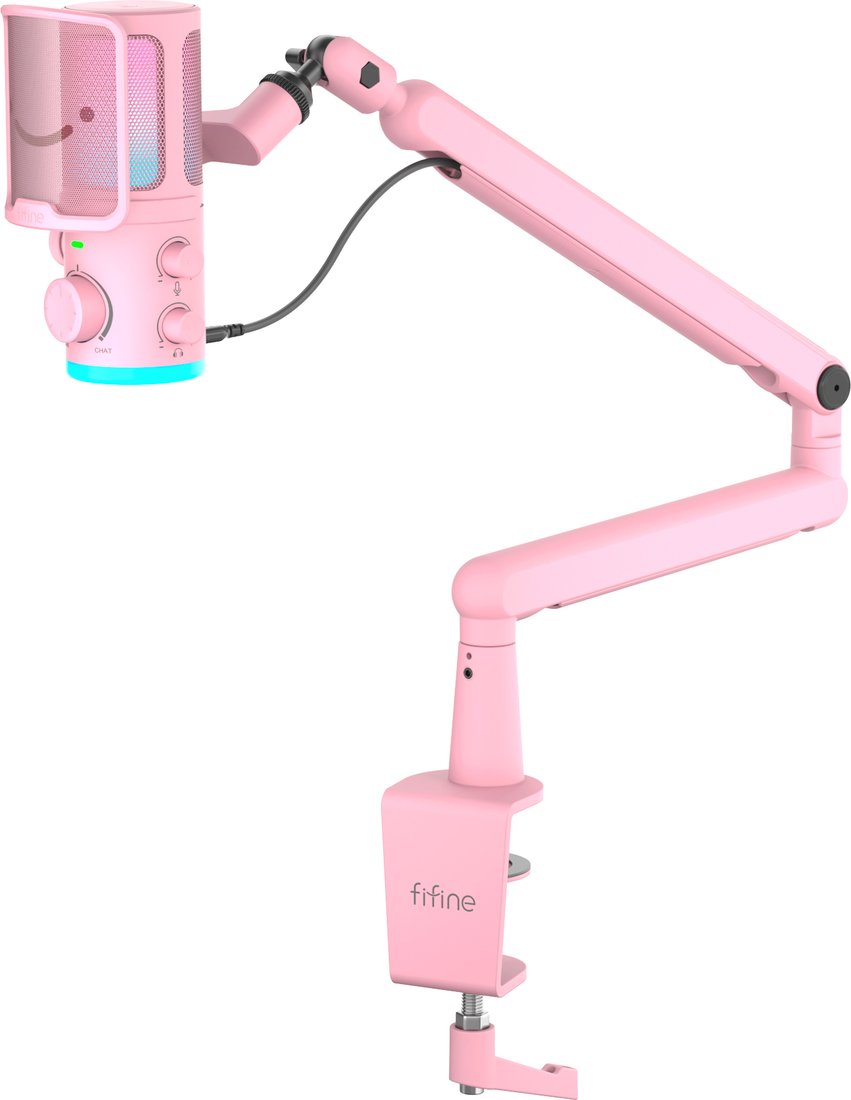 

Проводной микрофон FIFINE TAM6 (розовый)