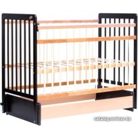 Классическая детская кроватка Bambini Euro Style М 01.10.05 (темный орех/натуральный)