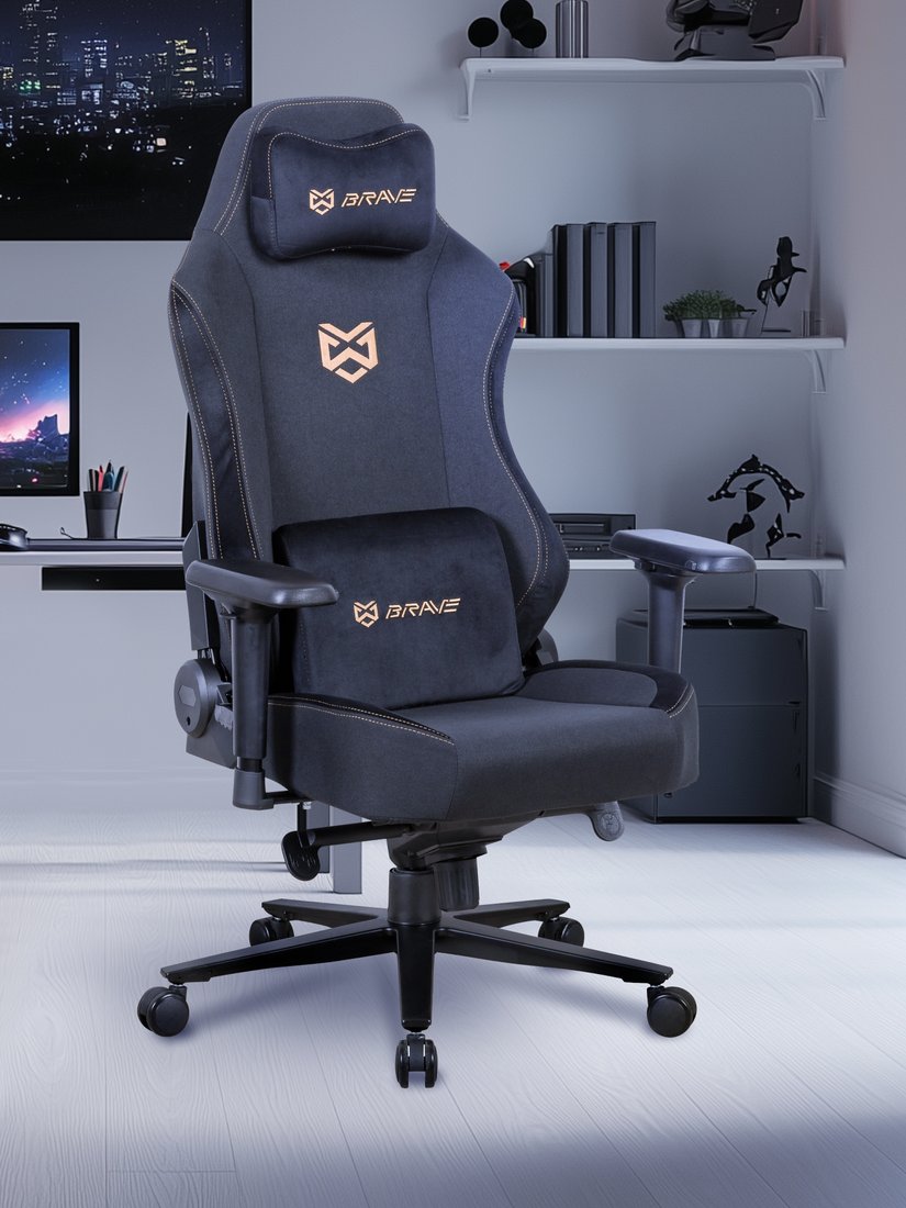 Игровое (геймерское) кресло Brave Hawk (черный)