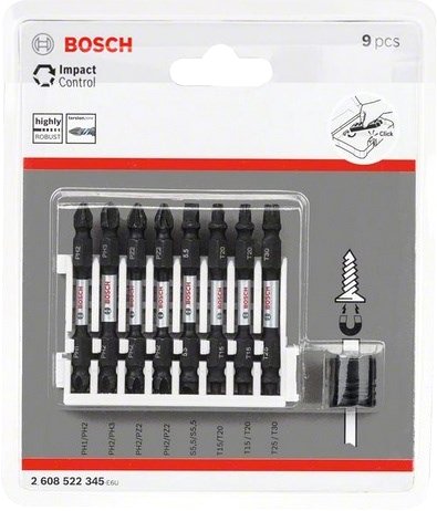 

Набор бит Bosch 2608522345 (9 предметов)