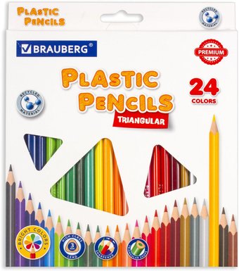 Набор цветных карандашей BRAUBERG 181663 (24 шт.)