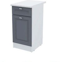 Шкаф напольный Горизонт Настя 400 с ящиком (графит софт)