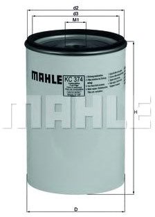 

Топливный фильтр Mahle Knecht KC374D