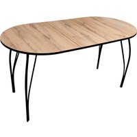 Кухонный стол Arvento Флок 2 раздвижной овал 110-140х70 (дуб вотан)