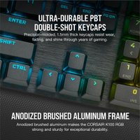 Клавиатура Corsair K100 RGB (черный, Cherry MX Speed, нет кириллицы)