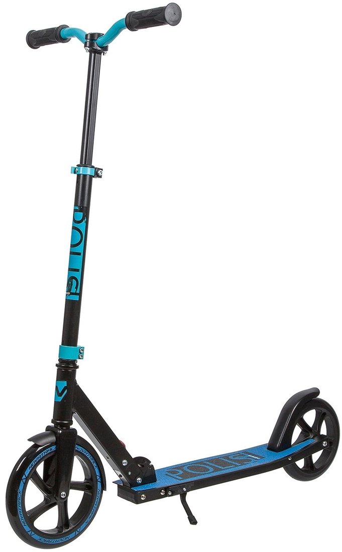 

Двухколесный подростковый самокат Novatrack Polis 230 Pro 230.POLIS.BL20 (черный/бирюзовый)