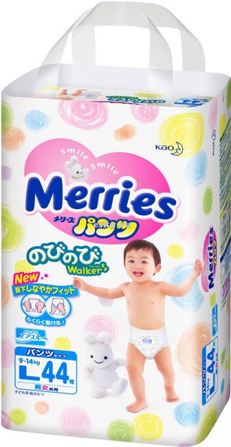

Подгузники Merries L (44 шт)